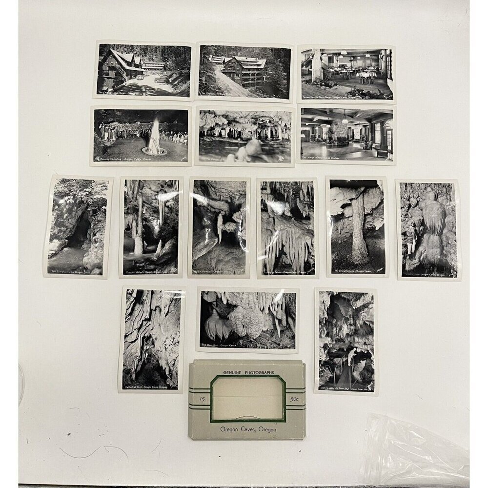 Vintage Scenic Photos Oregon Caves 1920s Sawyer’s Inc Set of 15 Photographs